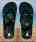 Tropical  green flip flops