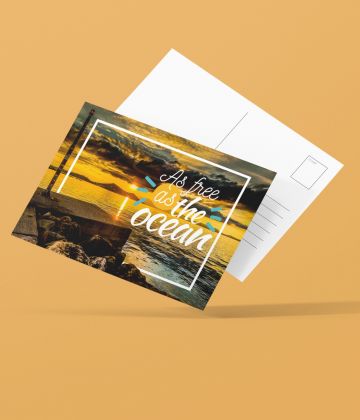 Carte Postale As free as the ocean