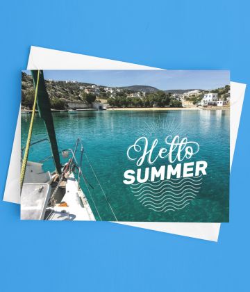 Carte Postale Hello Summer