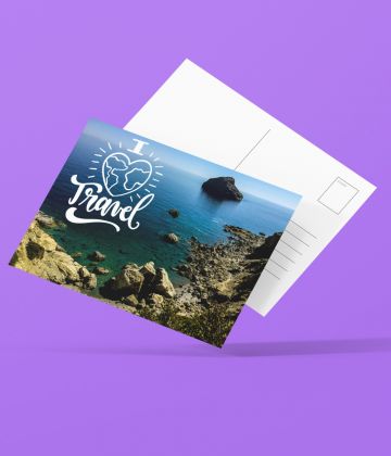 Carte Postale I love travel