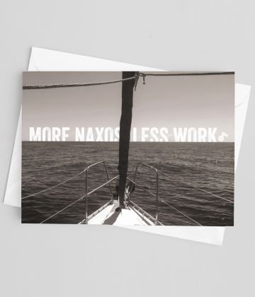 Carte Postale More Naxos Less Work