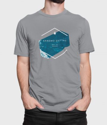 T-shirt voile gris avec logo été