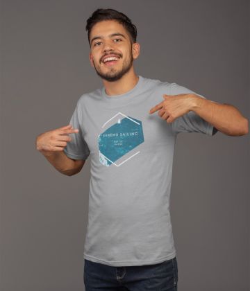 T-shirt voile gris avec logo été