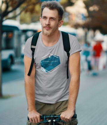 Grey Sailing Tee shirt with summer logo