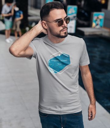 Grey Sailing Tee shirt with summer logo