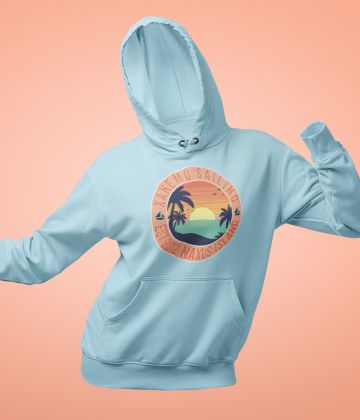 Sweat à capuche Xanemo Sailing Vintage coucher de soleil