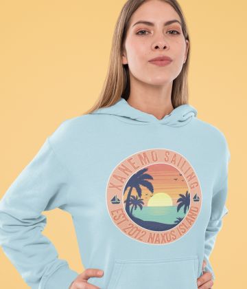 Sweat à capuche Xanemo Sailing Vintage coucher de soleil