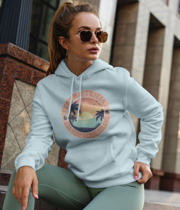 Xanemo Sailing Vintage Hoodie Sunset