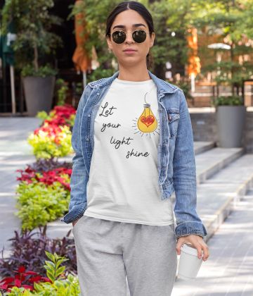 T-shirt femme Let your light shine